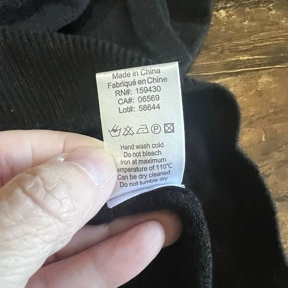 Elan Irene Sleeveless Zip Up Hoodie Black Size M
